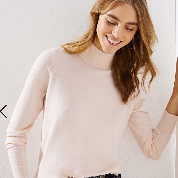 Topshop Sweaters - Topshop | pale pink oversized mock sweater • 4